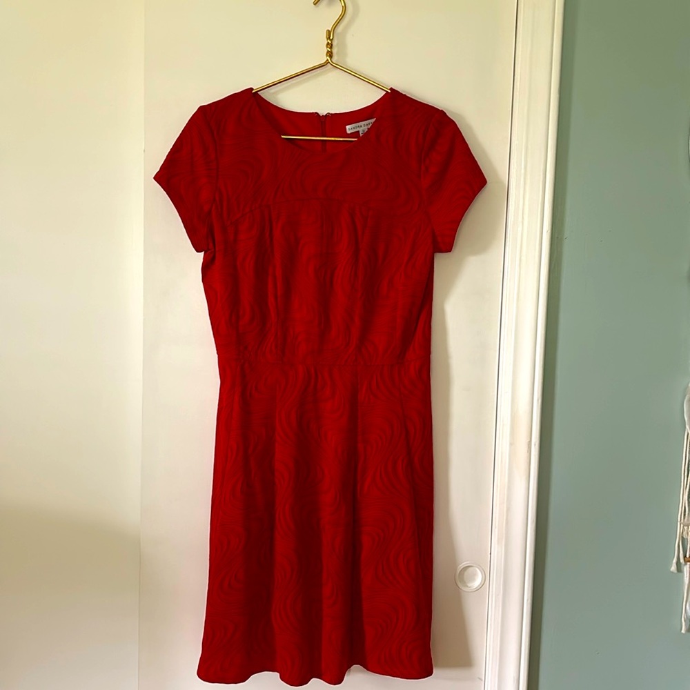 Sandra Darren Red Dress size:12